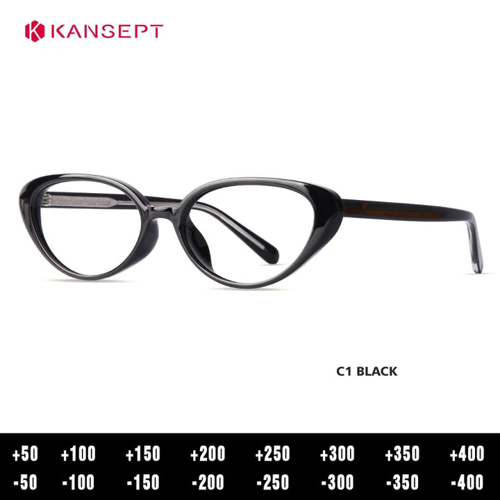 Kansept Women's Full Rim Oval Cat Eye Tr 90 Reading Glasses 455836