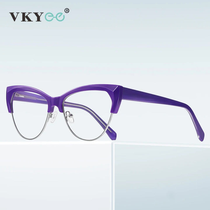 Vicky Women's Full Rim Cat Eye Tr 90 Alloy Reading Glasses 2179 Reading Glasses Vicky   