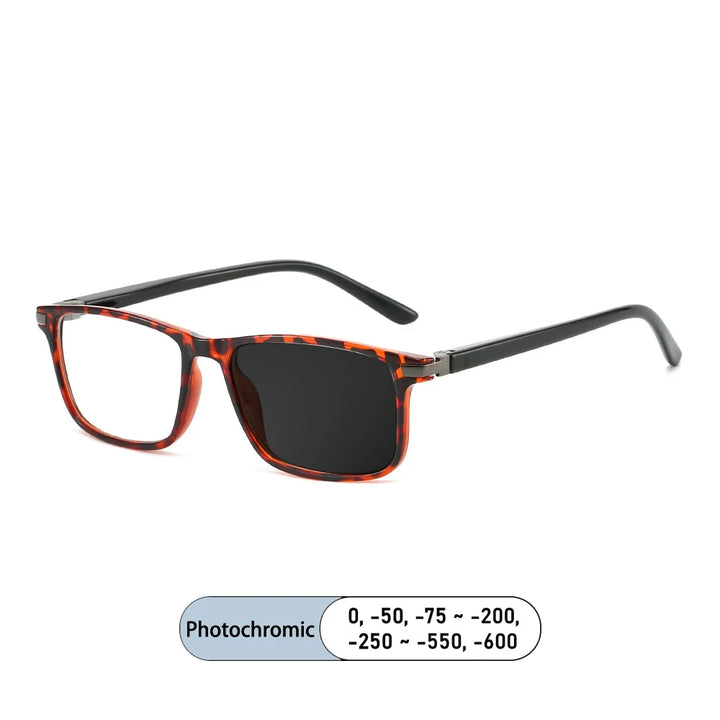 Kocolior Women's Full Rim Square Tr 90 Alloy Photochromic Reading Glasses 722223