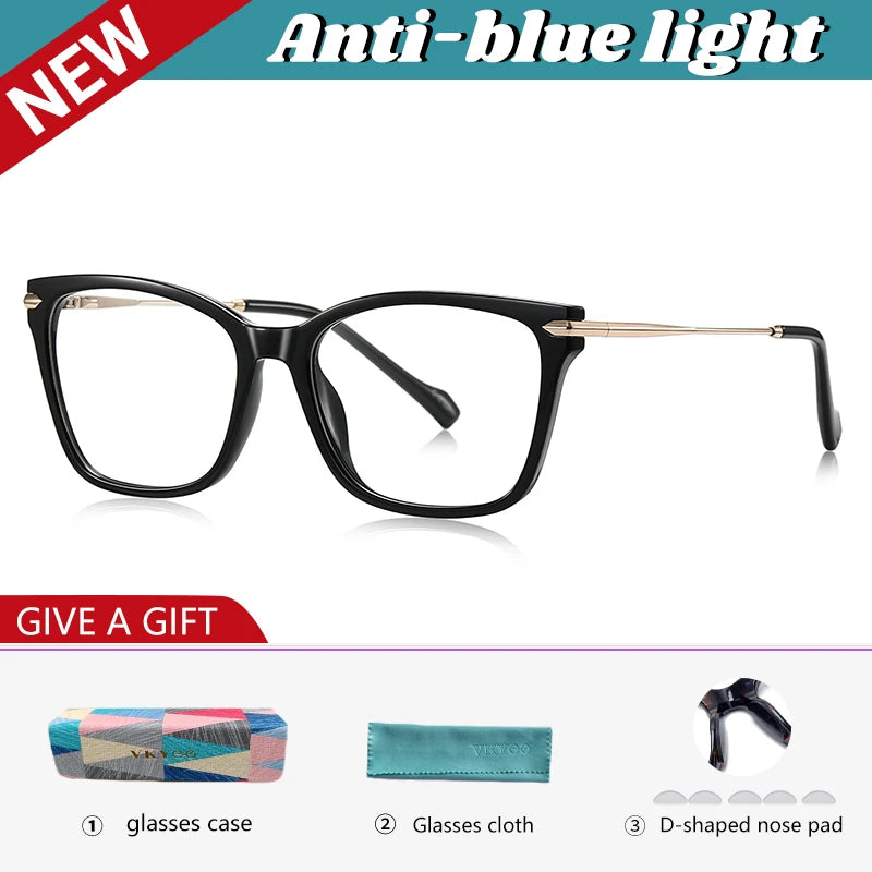 Vicky Women's Full Rim Square Tr 90 Alloy Reading Glasses 631242