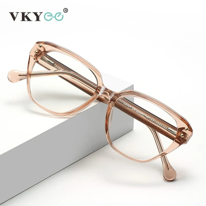 Vicky Women's Full Rim Butterfly Tr 90 Alloy Reading Glasses 46101