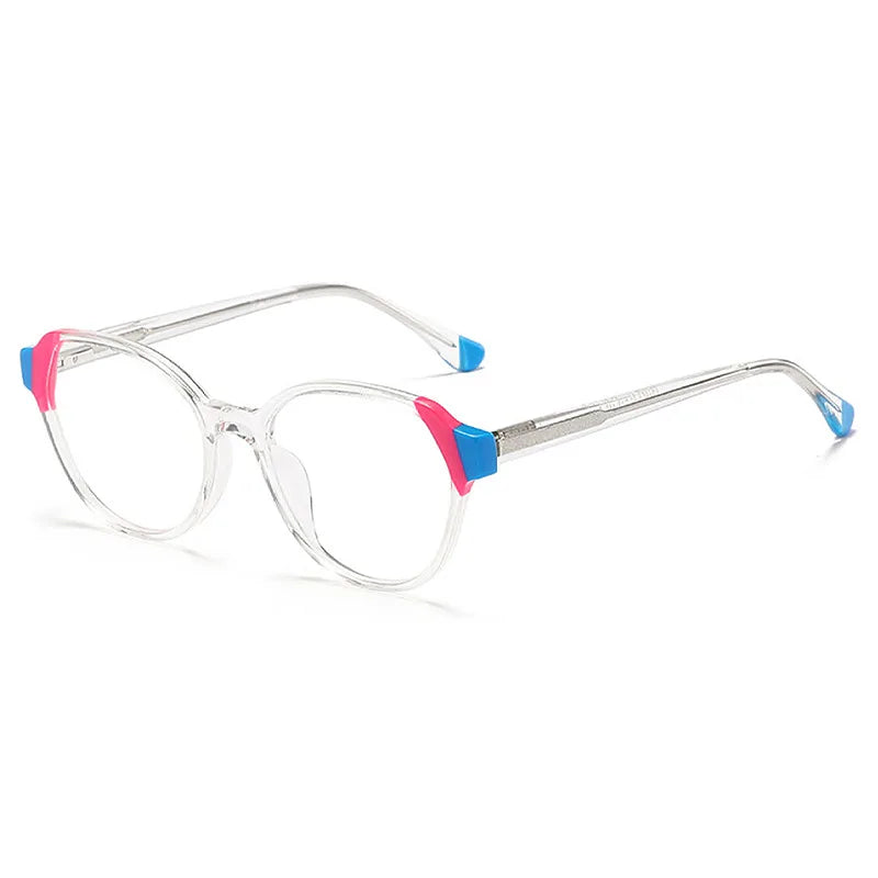 Hewei Unisex Full Rim Oval Acetate Eyeglasses 591804
