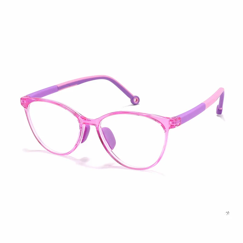 Ralferty Unisex Youth's Full Rim Square Tr 90 Acetate Eyeglasses R0223 Full Rim Ralferty C6 Purple CHINA 