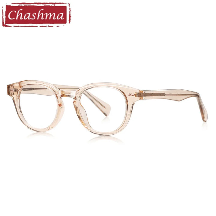 Chashma Ottica Unisex Full Rim Round Tr 90 Titanium Eyeglasses 474016
