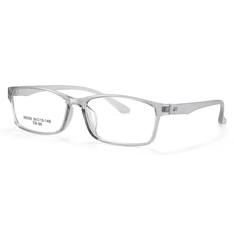 Gatenac Unisex Full Rim Square Rectangle Tr 90 Titanium Eyeglasses 966006 FuzWeb