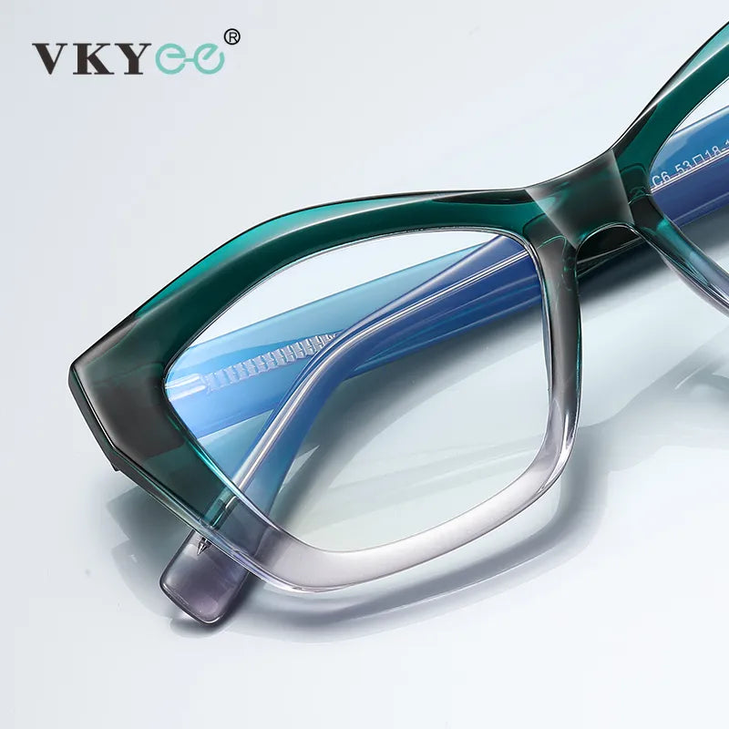 Vicky Women's Full Rim Square Tr 90 Alloy Cat Eye Reading Glasses 2169 Reading Glasses Vicky   