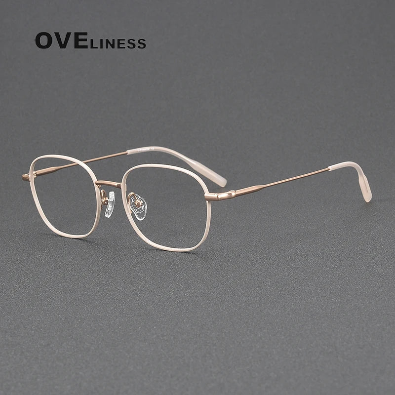 Oveliness Women's Full Rim Oval Square Titanium Eyeglasses 81024