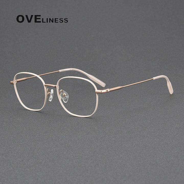 Oveliness Women's Full Rim Oval Square Titanium Eyeglasses 81024