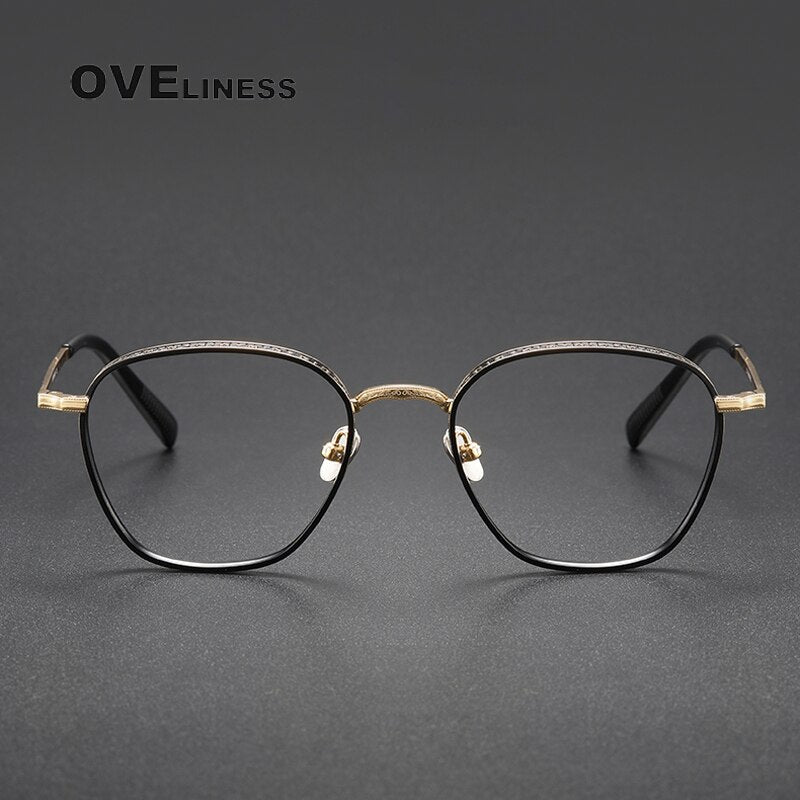 Oveliness Unisex Full Rim Square Titanium Eyeglasses M3101 Full Rim Oveliness   