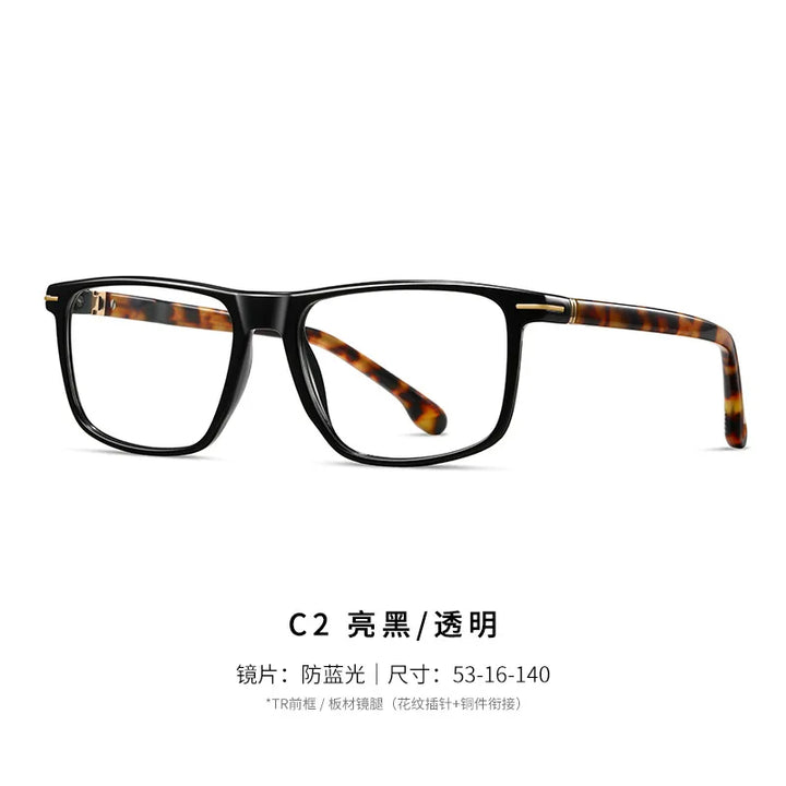 Reven Jate Unisex Full Rim Square Acetate Prescription Eyeglasses 32206 - view 10