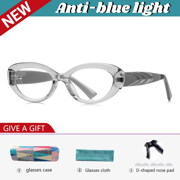 Vicky Women's Full Rim Oval Tr 90 Titanium Reading Glasses 512257