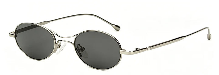 Esnbie Unisex Full Rim Oval Alloy Sunglasses 25S-M183SUN-1