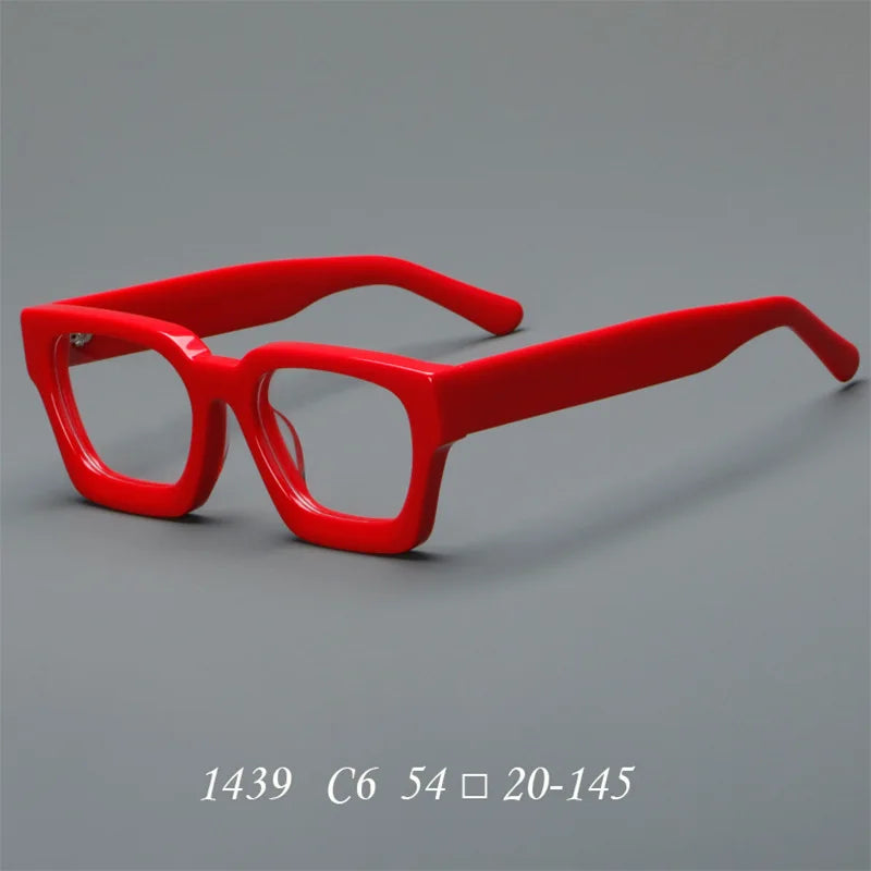 CCspace Women's Full Rim Brow Line Square Acetate Reading Glasses 311022