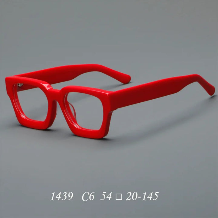 CCspace Women's Full Rim Brow Line Square Acetate Reading Glasses 311022