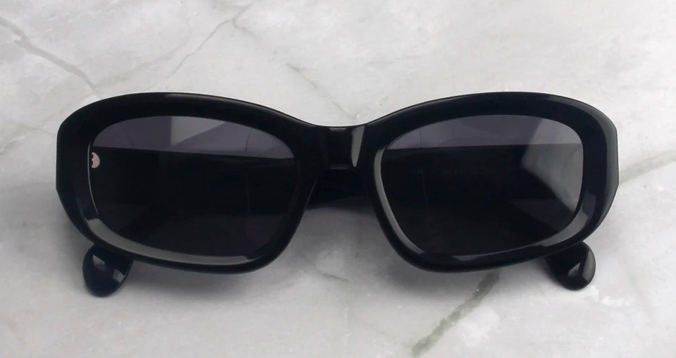 Esnbie Unisex Full Rim Oval Rectangle Acetate Sunglasses 471253