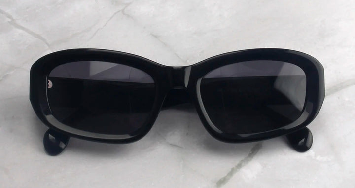 Esnbie Unisex Full Rim Oval Rectangle Acetate Sunglasses 471253