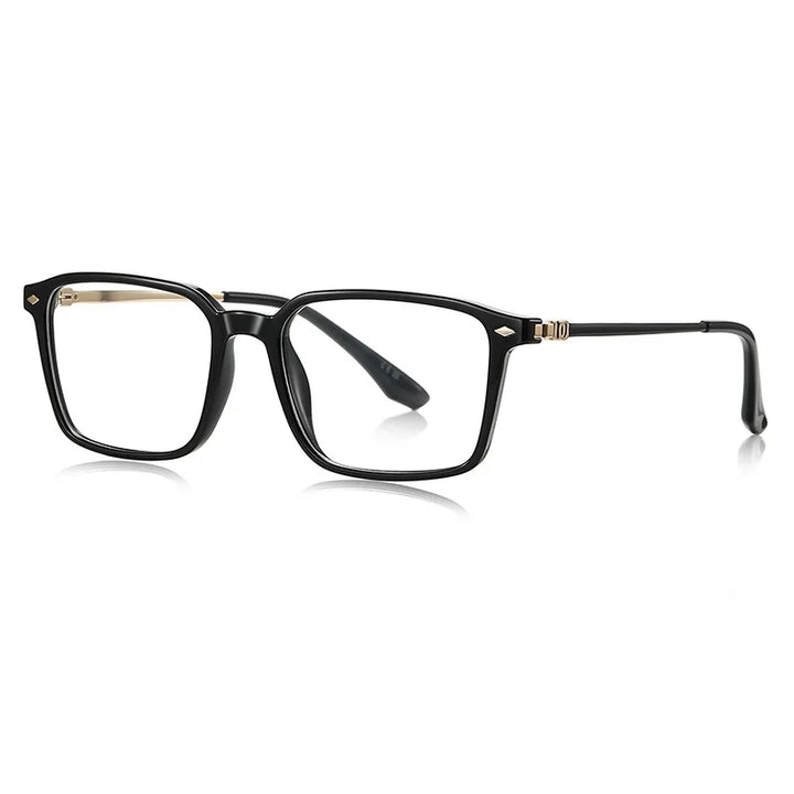 CCspace Women's Full Rim Square Tr 90 Titanium Reading Glasses 802567