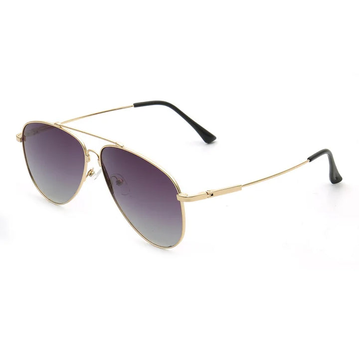 Muzz Unisex Full Rim Oval Double Bridge Alloy Sunglasses 69221