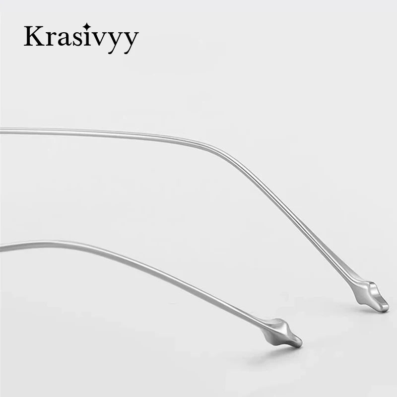 Krasivyy Women's Full Rim Square Titanium Eyeglasses A2015 Full Rim Krasivyy   