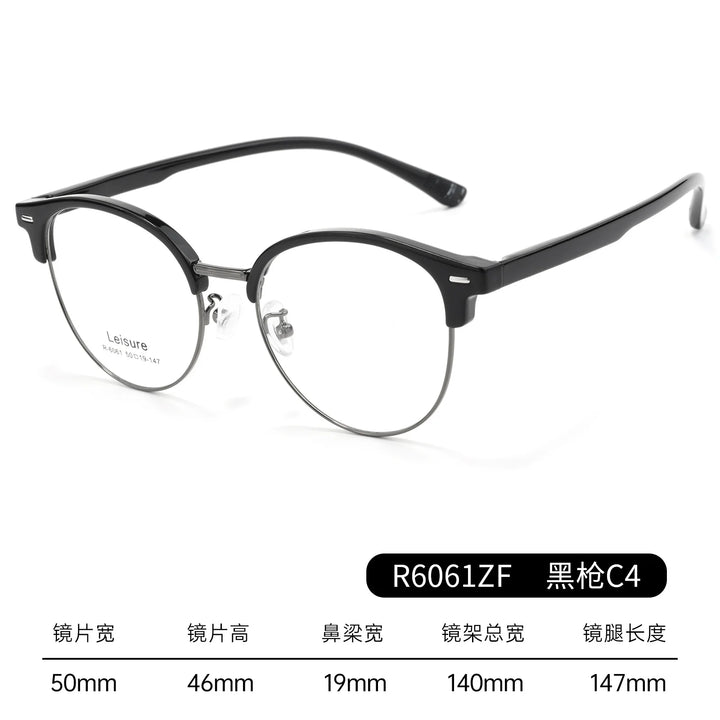 Bclear Unisex Semi Rim Browline TR90 Eyeglasses BSF-R6061ZF