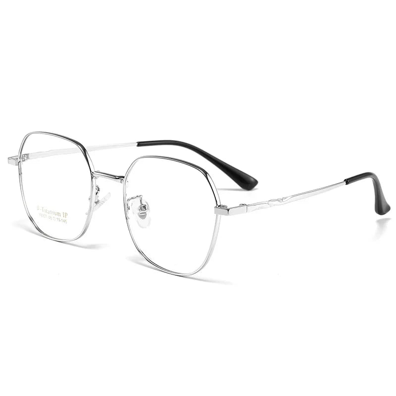 Gmei Optical 78007K unisex square alloy prescription eyeglasses