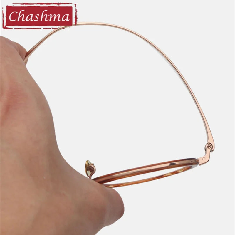 Chashma Ottica Unisex Small Oval Titanium Tr 90 Eyeglasses 0020 Full Rim Chashma Ottica   