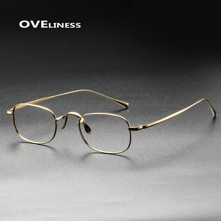 Oveliness Unisex Full Rim Square Oval Titanium Eyeglasses 369165