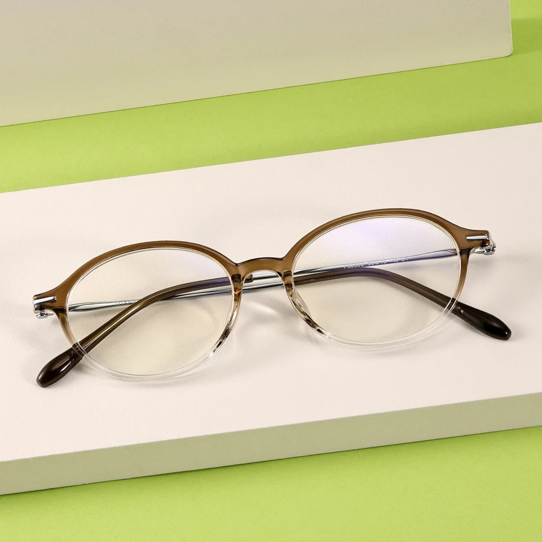 Xbora Women's Full Rim Oval Tr 90 Titanium-Alloy Eyeglasses 530533