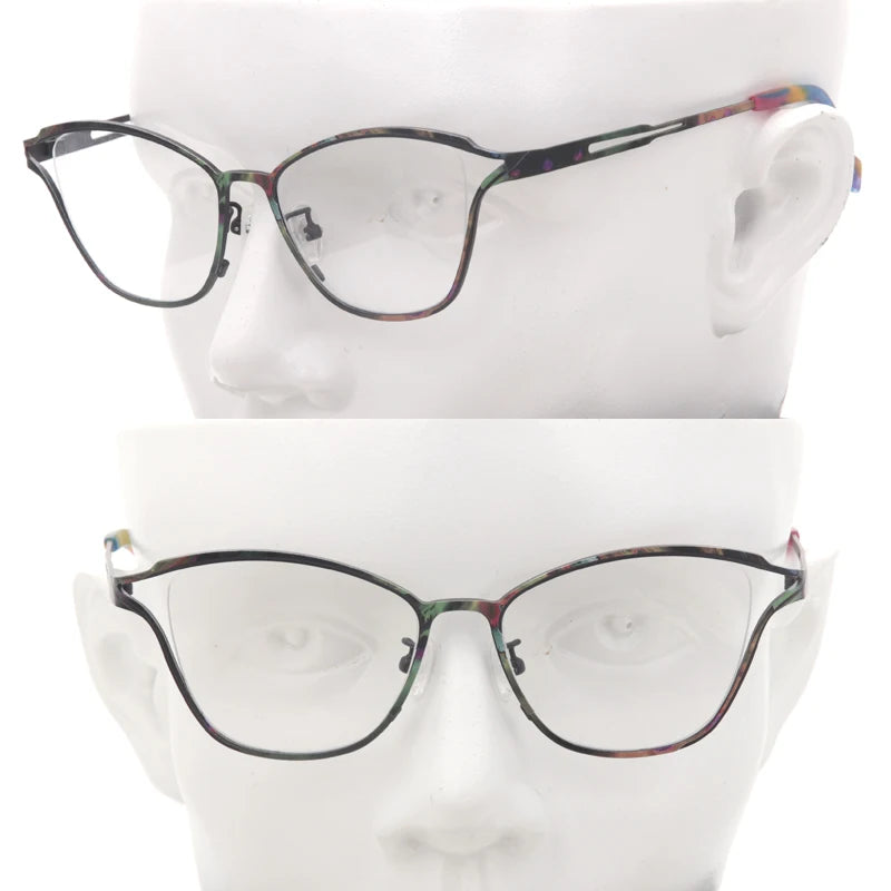 Muzz 859222 women's cat eye IP titanium prescription eyeglasses — view 11