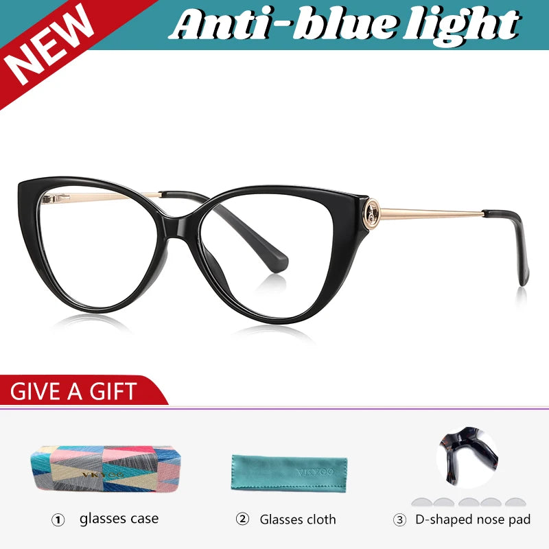 Vicky Women's Full Rim Cat Eye Tr 90 Titanium Reading Glasses 97207