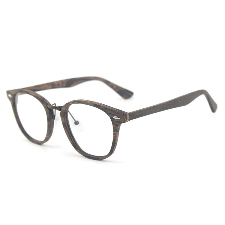 Hdcrafter Mens Full Rim Round Acetate Titanium Frames 535500 — view 5 | Hdcrafter Eyeglasses at FuzWeb