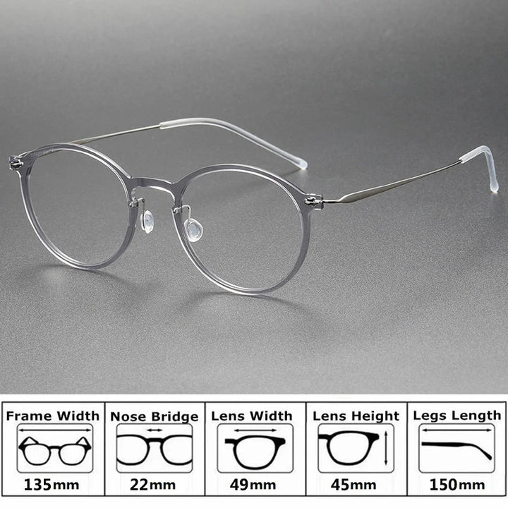 Bobbie Unisex Full Rim Square Acetate Eyeglasses 65-Series