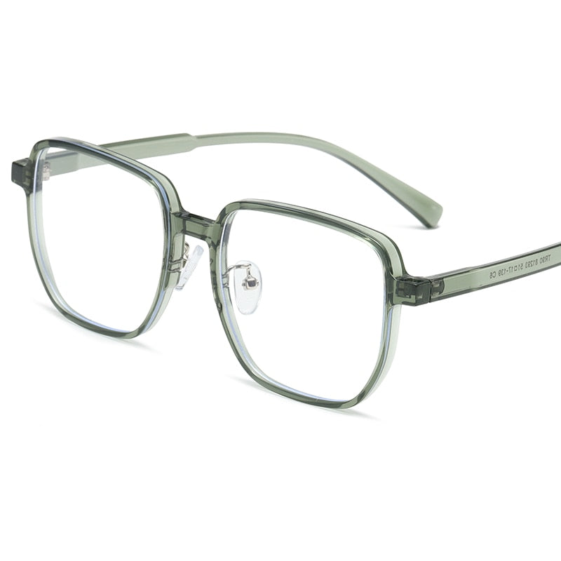 Women's Half Rimless Eyeglasses Frames Meta &TR90