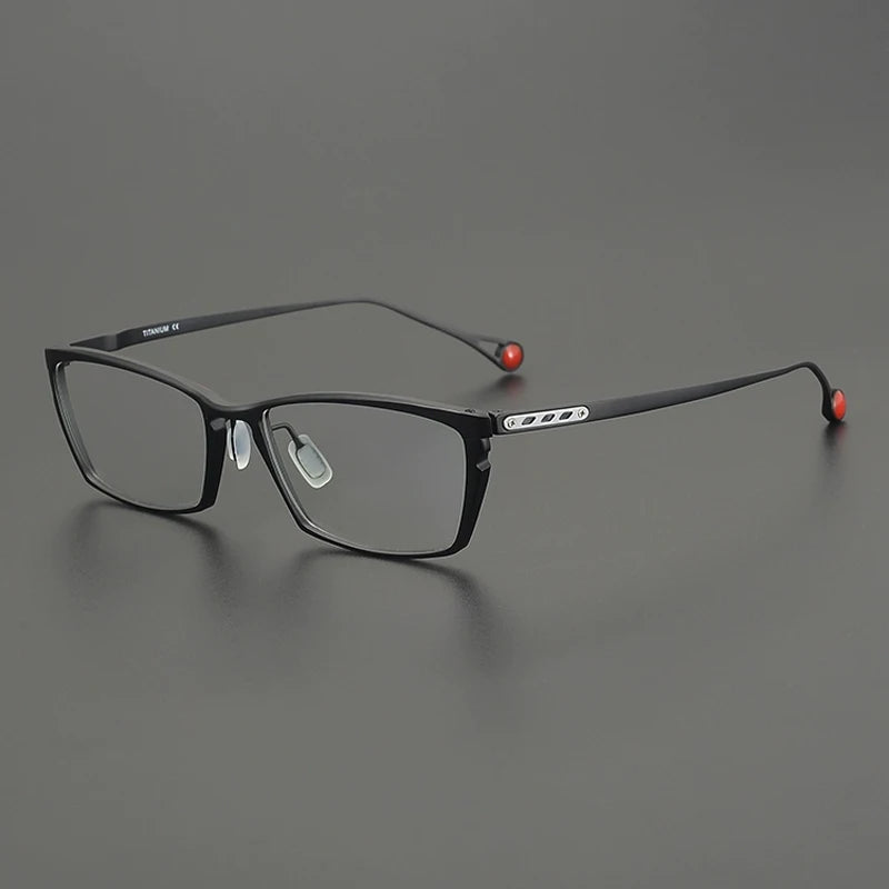 Gatenac Unisex Full Rim Square Brow Line Titanium Eyeglasses Gxyj2117