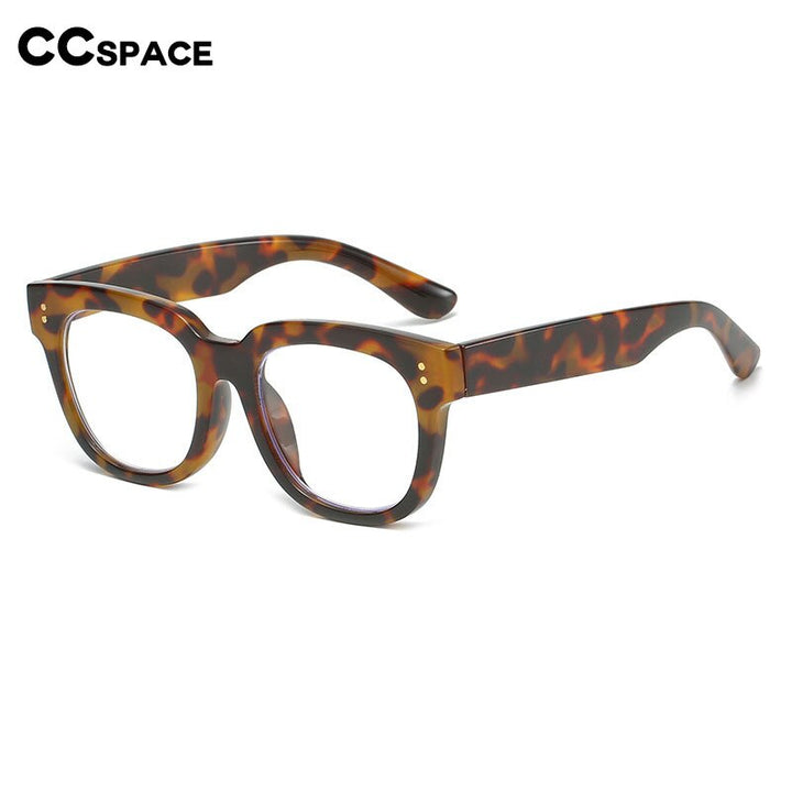 CCspace Unisex Full Rim Square Cat Eye Acetate Reading Glasses 55620 Reading Glasses CCspace   