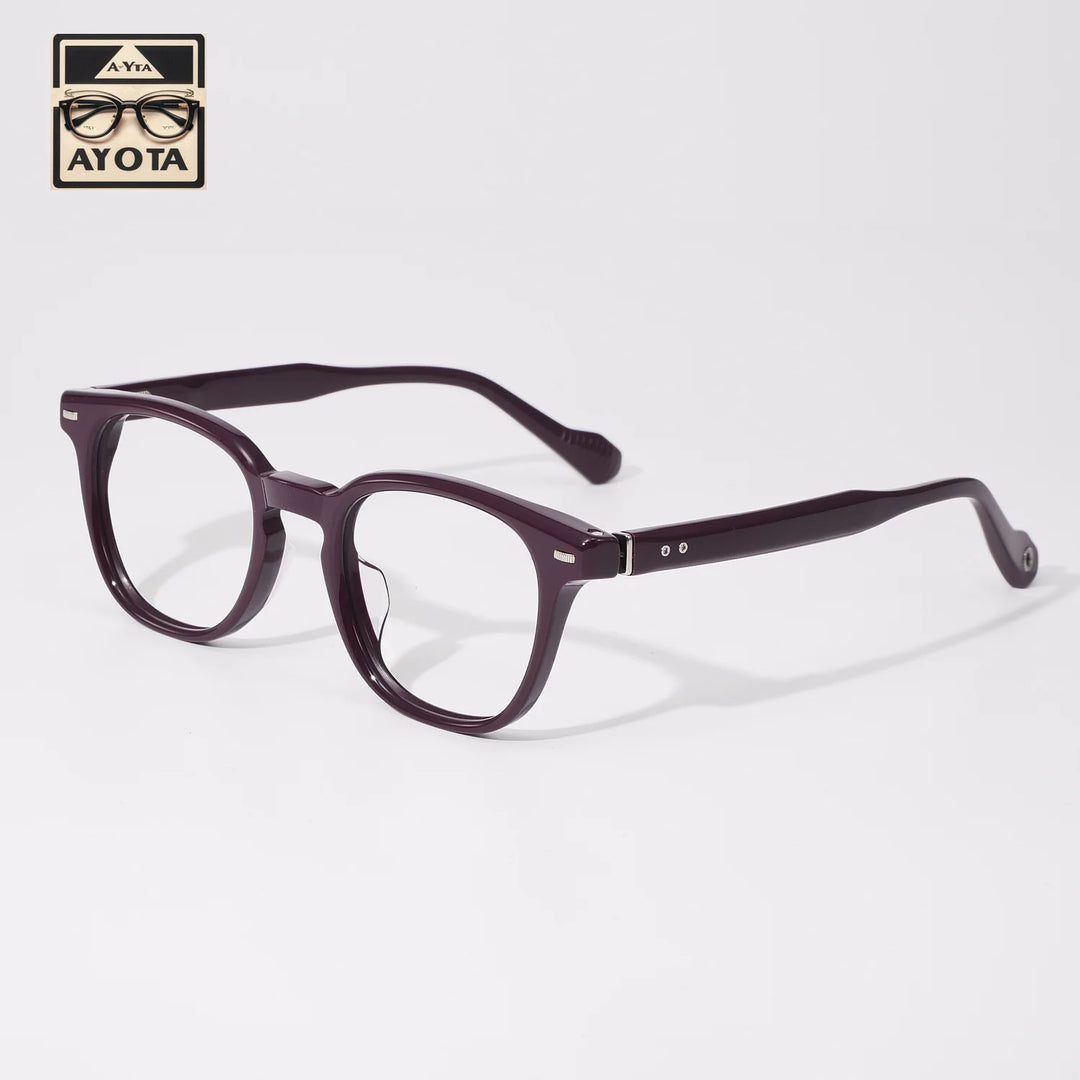 Hewei Women's Full Rim Square Acetate Eyeglasses 23011