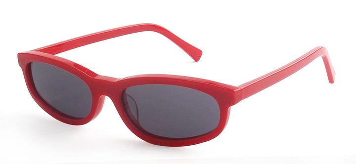 Esnbie Women's Full Rim Slim Oval Rectangle Acetate Sunglasses 240791