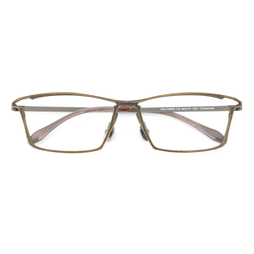 Blackmask Unisex Full Rim Square Titanium Eyeglasses BM-RLT6885