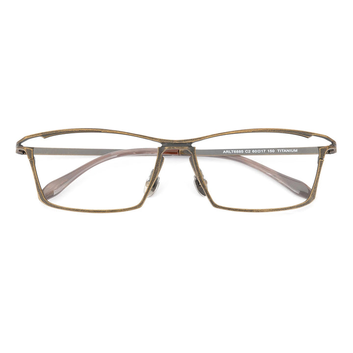 Blackmask Unisex Full Rim Square Titanium Eyeglasses BM-RLT6885