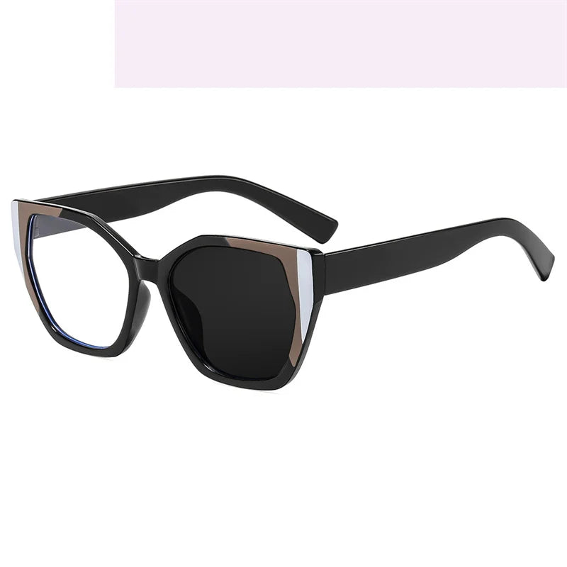 Kocolior Women's Full Rim Polygon PC Alloy Photochromic Reading Glasses 745232