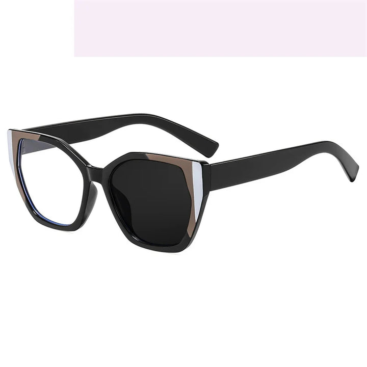 Kocolior Women's Full Rim Polygon PC Alloy Photochromic Reading Glasses 745232