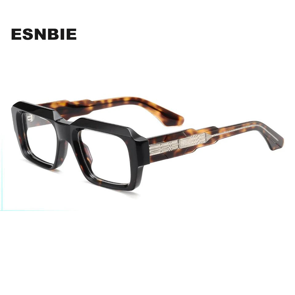 Esnbie Unisex Full Rim Square Acetate Eyeglasses 25SA010-1 - view 2