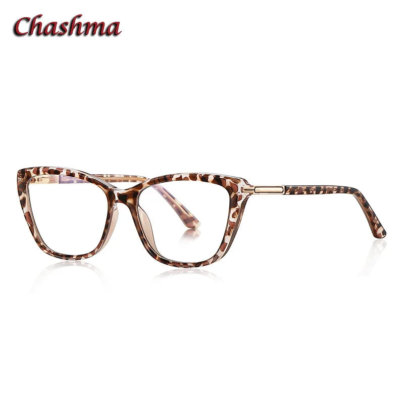 Chashma Ochki Women's Full Rim Cat Eye Tr 90 Titanium Eyeglasses 22334