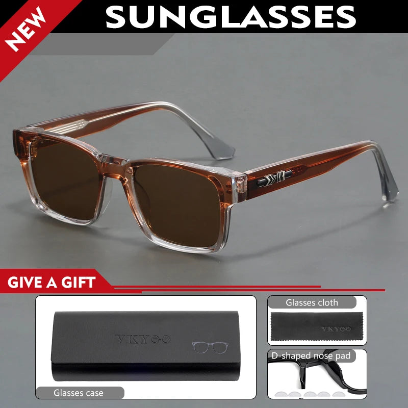 Vicky Men's Full Rim Square Tr 90 Titanium Sunglass Reading Glasses 10292