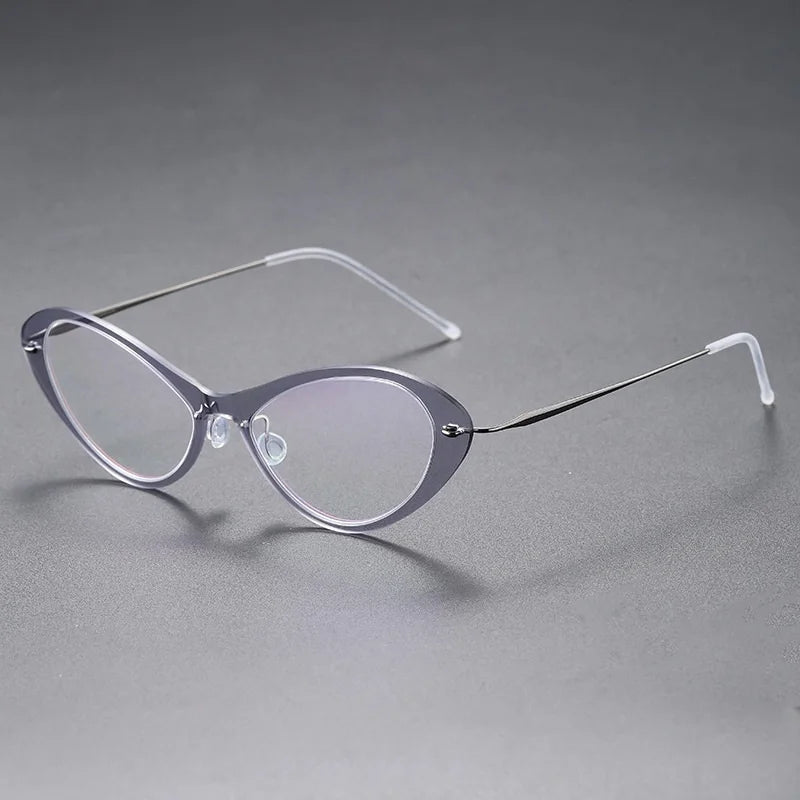 Bobbie Women's Full Rim Butterfly Acetate Titanium Eyeglasses 616550