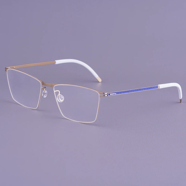 Bobbie Men Full Rim Square Titanium Eyeglasses V460-D