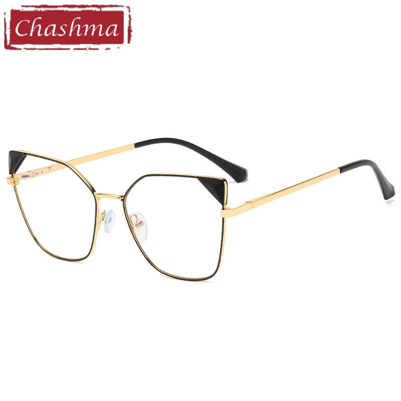 Chashma Women's Full Rim Cat Eye Acetate Alloy Eyeglasses 95807 Full Rim Chashma   