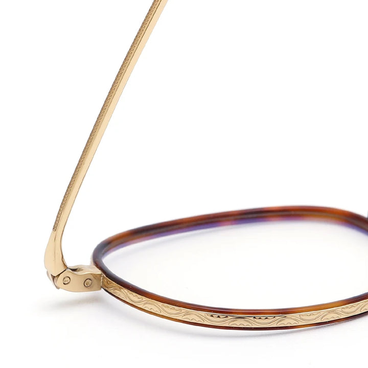 Muzz 1217 unisex round titanium acetate prescription eyeglasses — view 13