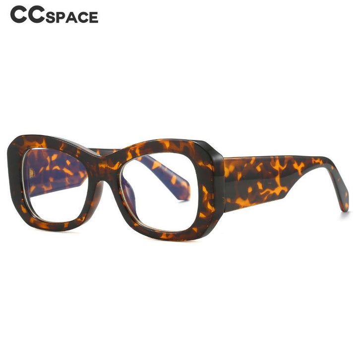 CCSpace Unisex Full RIm Large Square PC Eyeglasses 56182 Full Rim CCspace   