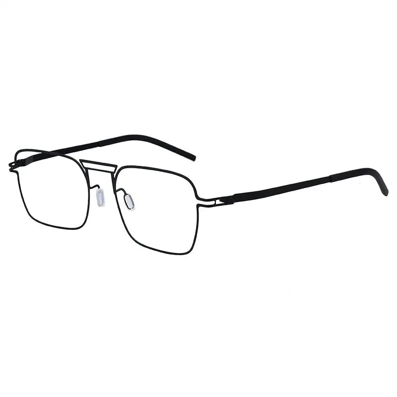 Bobbie Full Rim 514119 Double Bridge Unisex 140mm Stainless Steel Frame — view 1 | Bobbie at FuzWeb